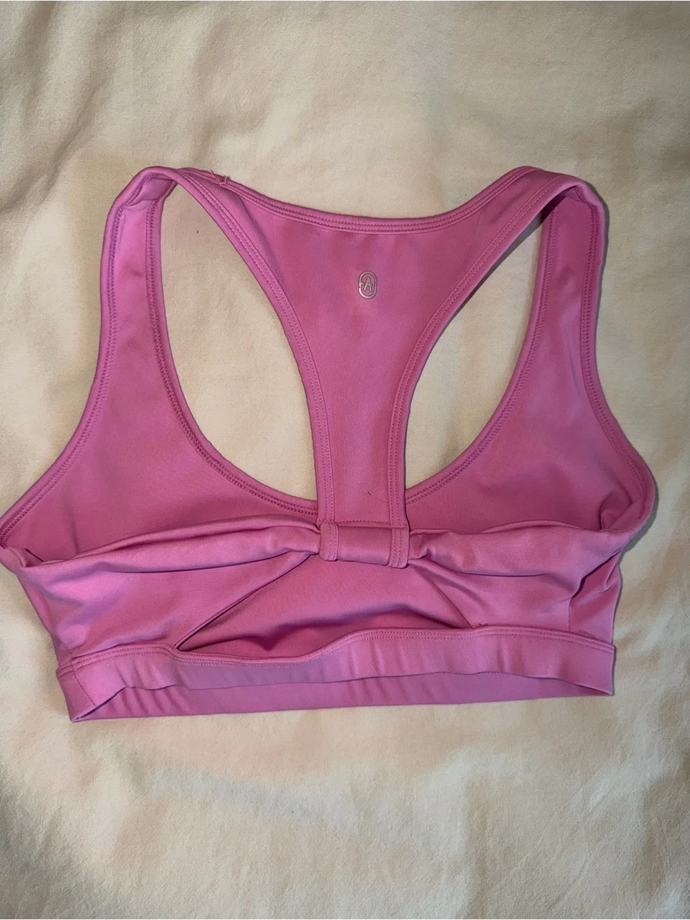 JustFab Pink Racerback Performance Sports Bra